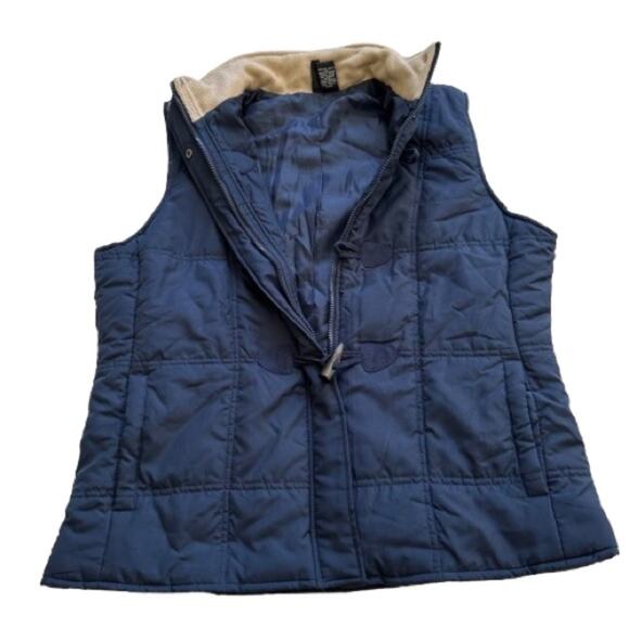 Jason Maxwell Navy Blue Toggle Zipper Closure Sleeveless Vest Coat Size XL NEW - Picture 7 of 12